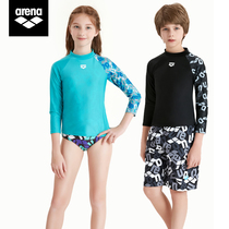arena arena children and adolescents men and women split swimsuit quick-drying hot spring swimsuit long sleeve sunscreen jacket