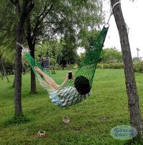 Dormitory hanging chair swing net bed net bag hanging tree hanging basket nylon rope wear-resistant travel swing outdoor hammock Tree Woman