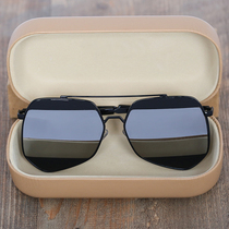Sunglasses 2021 new tide round face big face men polarized ins sunglasses driving special net red glasses