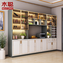 Modern simple light luxury Sideboard Dining Room kitchen locker living room wall wine cabinet microwave oven cabinet whole wall