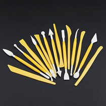 Clay Clay Clay Clay Clay Clay puppet art set carving pottery bar school purple sand mud tools practical