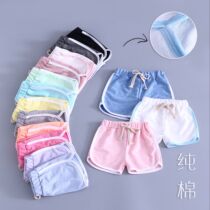Summer cotton childrens sports shorts Korean student hot pants Boys Girls Ordale cotton comfortable shorts home