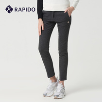 RAPIDO break road spring Lady slim body warm Leisure Golf sports imitation wool trousers mall same model