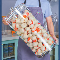 PC sealed tank storage tank large storage tank round ball commercial acrylic display tank tea tank