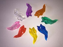 Transparent dolphin fish pen holder soft young children Primary School students silicone pencil sleeve correction posture