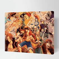 Time-killing handmade girl pregnant woman creative pass time diy digital decompression oil painting one piece of animation