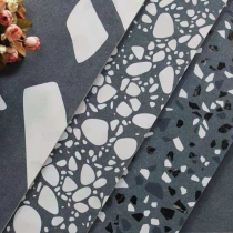 Colorful terrazzo floor tiles Nordic shops dining room tiles living room kitchen bathroom balcony non-slip floor tiles