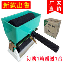 Manual gluing machine Roller gluing machine Woodworking portable roller brush gluing device White latex brush gluing small wood brush gluing machine