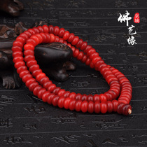 Natural Blood Camel Bone Buddha Pearl 108 Full Blood Abacus Beads Tablets Beads Candida Beads Long String Hand Chain Loose Beads