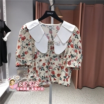 ONLYs new domestic counter 2022 summer doll collar floral top 12226X007