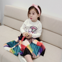 Girls' Spring Pack with Korean Version Tide Bottom Knit Shirt 8389