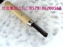  Dongyang wood carving carving knife Wood carving knife Woodworking tool Shuguang white steel V-shaped triangle knife Extra large