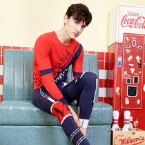 Trend brand mens autumn clothes autumn pants comfortable mens underwear autumn winter cotton shirt line pants line pants mens warm underwear set