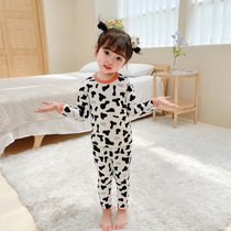 Big-yard girl pure cotton underwear full-cotton thick children autumn clothes baby baby girl keep warm boy