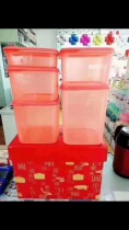Tupperware hot sale Smart Square 5-piece MM storage plastic dry goods box snacks fresh-keeping box insect-proof and moisture-proof