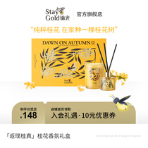 StayGold yoga osmanthus fragrant scented candles without fire incense gift box gift bedroom fragrance home incense ornaments