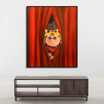 Chen Jianzhou Zhu Bajie living room decoration painting with hand gift home accessories Untitled NO 2 limited signature prints