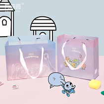 Fang Senyuan gift box birth gift to give baby one year old clothes box with hand gift full moon creative gift bag
