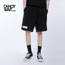 Chen Wei Ting Chao Brand CANOTWAIT Cotton Print Black Mens and Womens Loose Shorts Summer Sports Leisure Five-Pair Pants