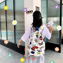 2022 new Ins teenage girl schoolgirl schoolgirl han version junior high school campus original juku high school sesame street double shoulder backpack