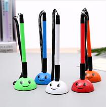 Taiwan pen fixed ballpoint pen pen pen signature pen with line cartoon pattern 0 5 can stick office stationery bank counter