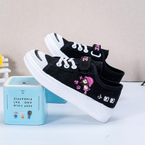 2022 Spring New Girl Shoes Students Shoes Pink Soft Bottom Magic Stick Comfort Princess Children Low Helper Shoes Cloth Shoes