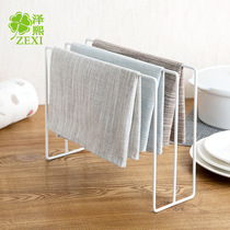 5049 vertical wrought iron cloth rack storage rack kitchen supplies household countertop dishwashing cloth storage rack