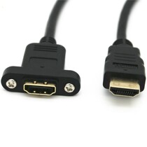 HDMI with ears 1080P male-to-female extension cord HDMI with screw holes to fix male-to-female extension