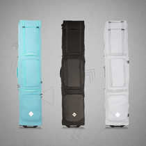 WS Veneer Snowboard Bag With Wheels Ski Travel Bag Veneer Twin-board Telescopic Ski Kit Bag