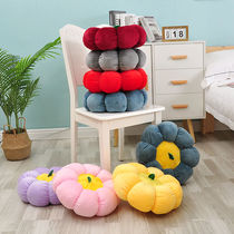 Cute plush pumpkin mat student office chair cushion car waist cushion butt mat sofa pillow