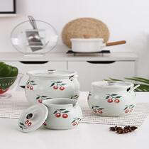 Seasoning bottle jar ceramic household size seasoning jar white sugar jar kitchen lard chili tank oil tank