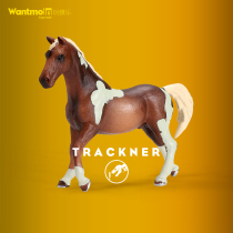 Childrens simulation solid horse model toy Trekner stallion world famous horse horse wild animal set