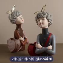 Nordic ornaments light luxury style home backpack girl living room TV cabinet decorations new wedding birthday gift for women