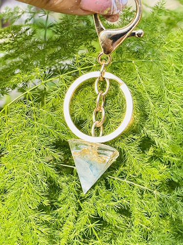 Натуральная вода, сапфировый кварц с аметистом, брелок подходит для мужчин и женщин, аксессуар