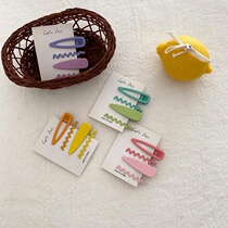 4 packs~Hairpin headdress Japanese hairpin female Korean version of the student cute net red fairy super fairy color bangs clip