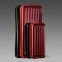 Wu Zhen German electric Wood tea tray household drainage dry foam table large tea set tray household simple tea table