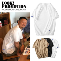 Hong Kong Chauded Port Wind Yu Wenle pure white short sleeve T-shirt male Chains white t half sleeve undershirt 100 hitch summer