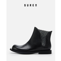 Vegetarian SUREN Chelsea BOOTIES 2020 autumn shoes womens shoes one pedal simple high-end sense G009
