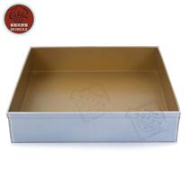 Happy roasted heightened square gold plate cake roll mold Golden non-stick deepening ancient morning cake baking tray 28*28*6