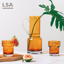 LSA Handmade Glass Home Large Water Cup Large Capacity Water Bottle Creative Simple Net Red Couple Men's and Women's Water Cup