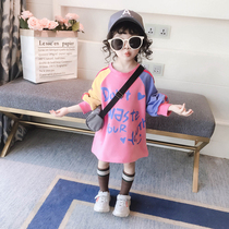 Special price baby medium long clothing dress girls clothing full cotton female baby spring clothing 1-3-6 year old Spring and autumn