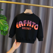 Boy long sleeve sweatshirt spring autumn 2021 new male baby Yangqi Han version Childrens autumn autumn autumn and autumn season t-shirt T-shirt T