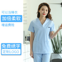 Handwashing short-sleeved female operating room doctor in male antibacterial brush handwear isolation nurse Korean version brush glove suit