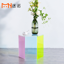 Minuo Creative Color Transparent Coffee Table Designer Furniture Acrylic Personality Fashion Alien Small Side and Corner
