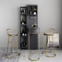 Italian light luxury bar table household wine cabinet integrated wall simple modern living room minimalist small porch partition cabinet