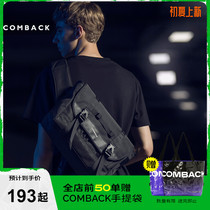 COMBACK Leisure Tooling Backpack Mens Single Shoulder Diagonal Satchel Fashion Trends Functions Wind Satchel Day Department