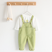 Baby strap pants spring and autumn 2020 new 1-4 years old boy casual pants girls autumn jumpsuit trousers tide tide