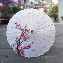 Stage bar oil paper umbrella Hanfu dancer Womens silk umbrella National Wind red retro dance props Dance Umbrella