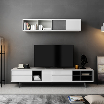 Nordic modern furniture paint coffee table TV cabinet combination simple storage floor cabinet small apartment living room TV cabinet