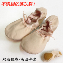 High-grade practice shoes Childrens soft-soled dance shoes Canvas cat claw shoes Mens and womens four seasons ballet exam dance shoes